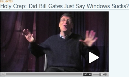Bill Gates Admite que Windows Vista es Pesimo
